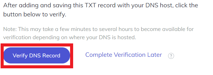 Verify DNS Record